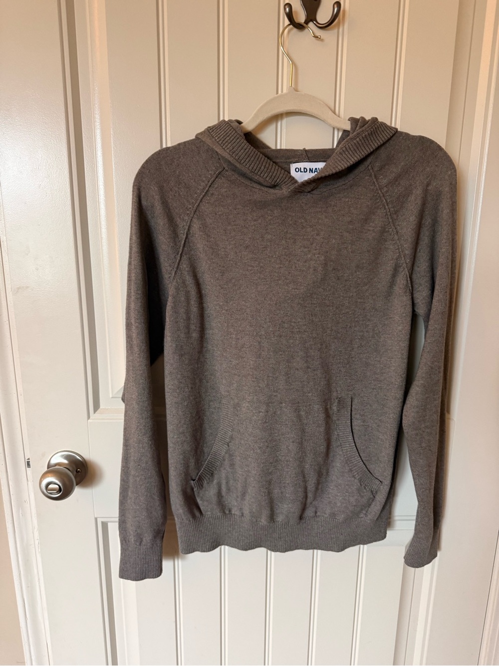 Old Navy Men’s Brown Crewneck Hoodie Sweater